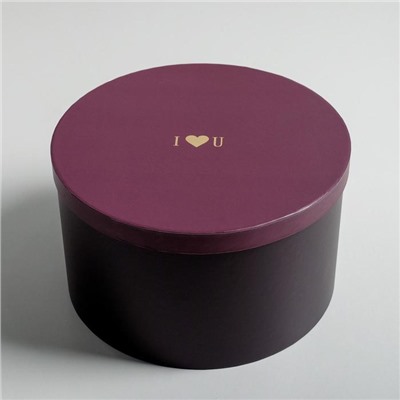 Набор шляпных коробок для цветов 3 в 1 «Бордо», 18 × 13 см - 25 × 15 см